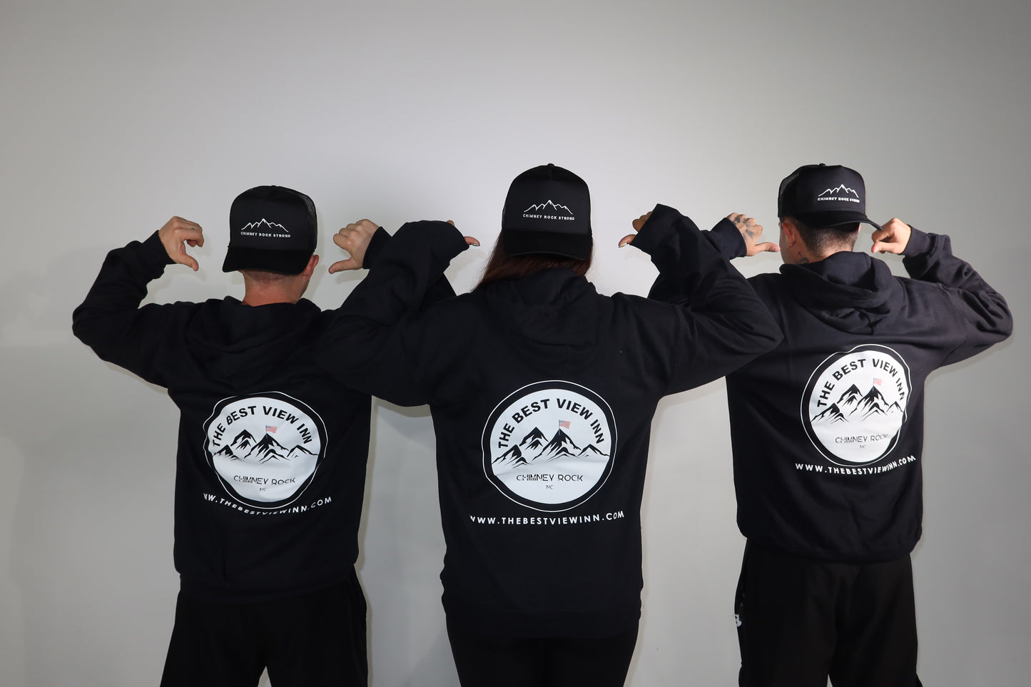 The Best View Inn Black Hoodie Unisex