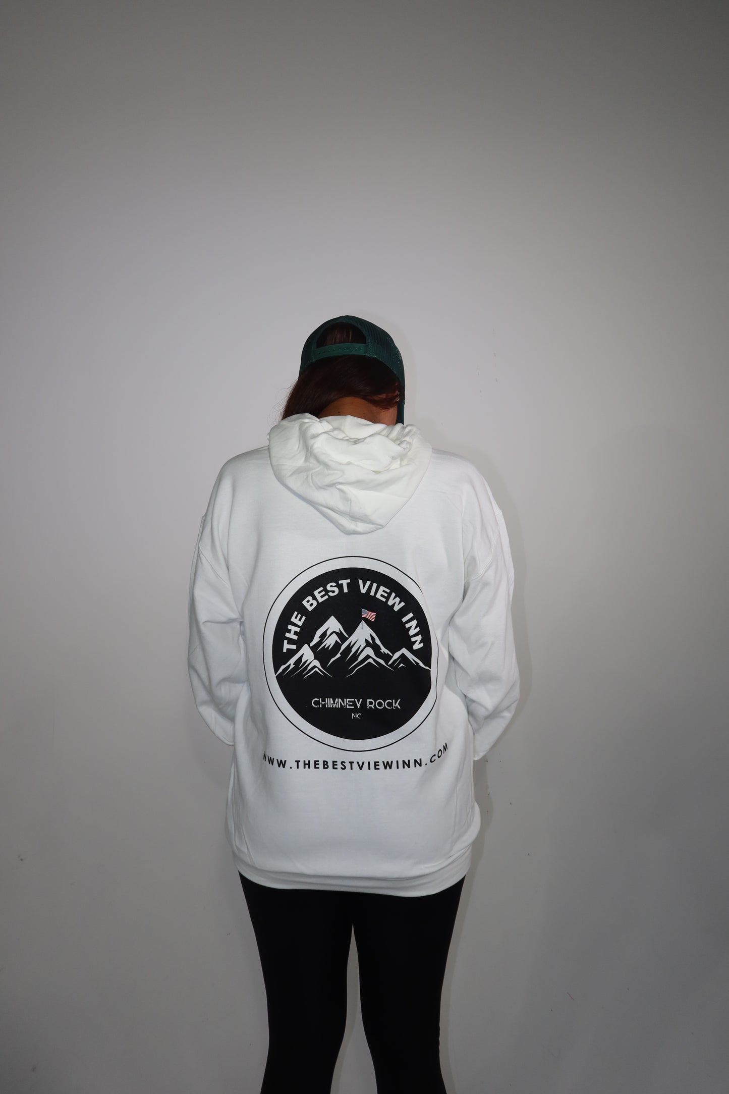 The Best View Inn White Hoodie Unisex