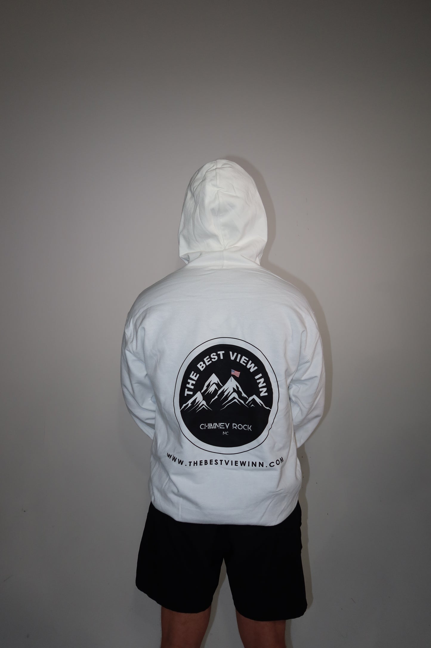 The Best View Inn White Hoodie Unisex