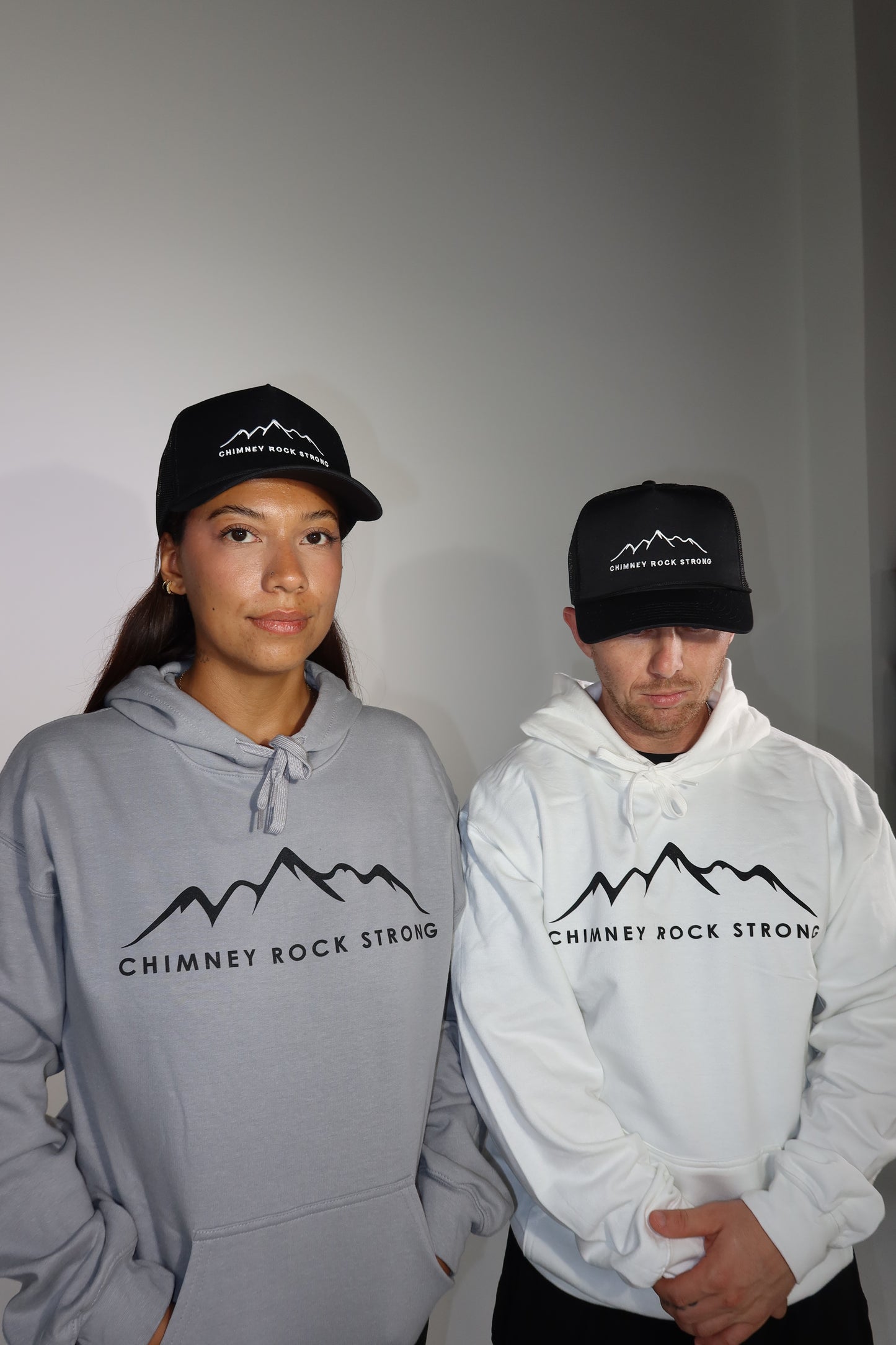 Chimney Rock Strong Black Trucker Hat Unisex